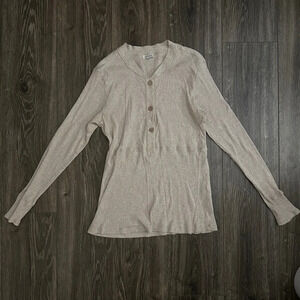 Sundance Dynasty Henley Ribbed Top